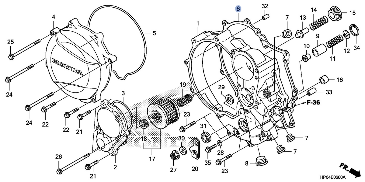 Honda OEM part 11394-HP6-A00