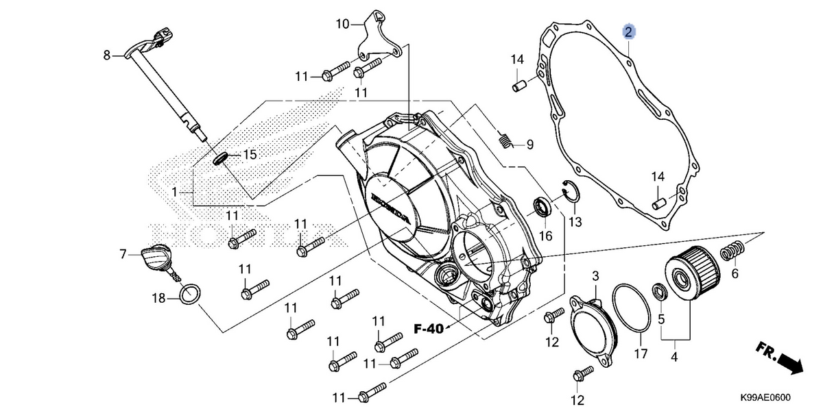 Honda OEM part 11394-K2K-D01