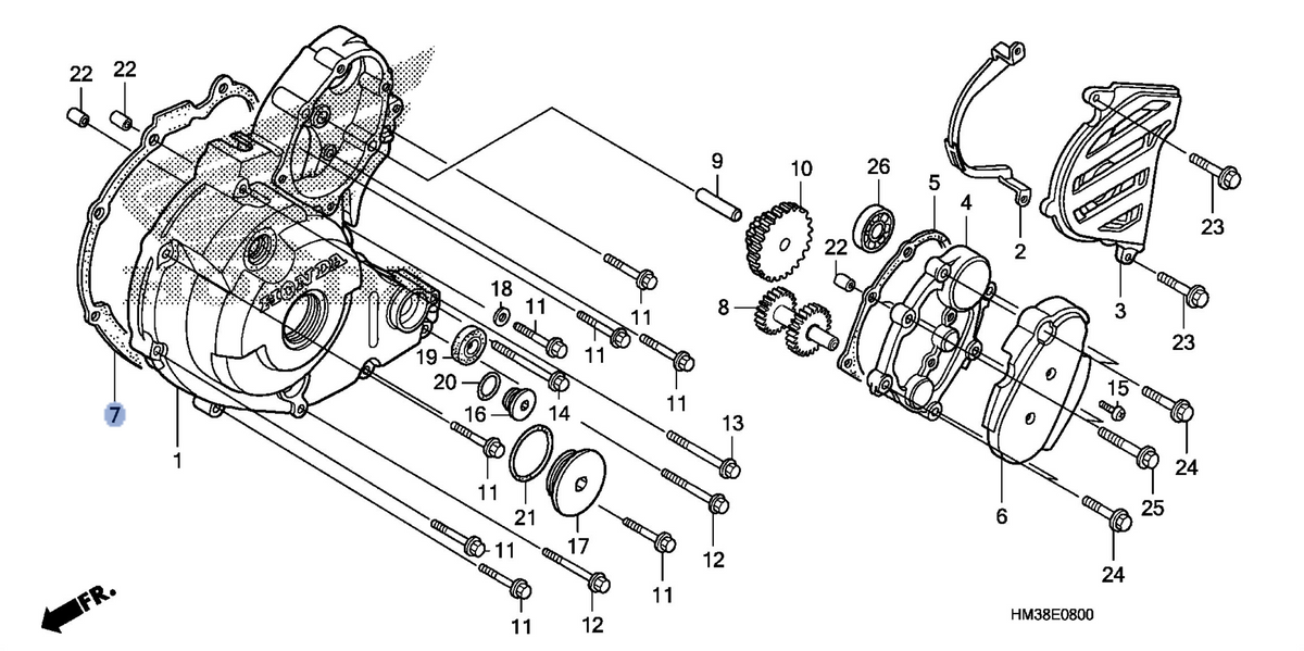 Honda OEM part 11395-HM3-670
