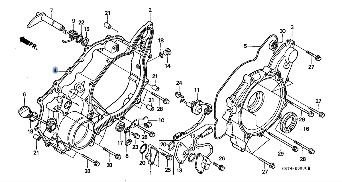 Honda OEM part 11395-HM7-000
