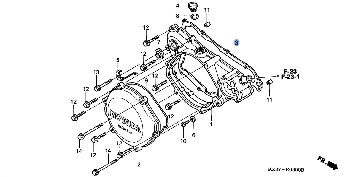 Honda OEM part 11395-KZ3-L20