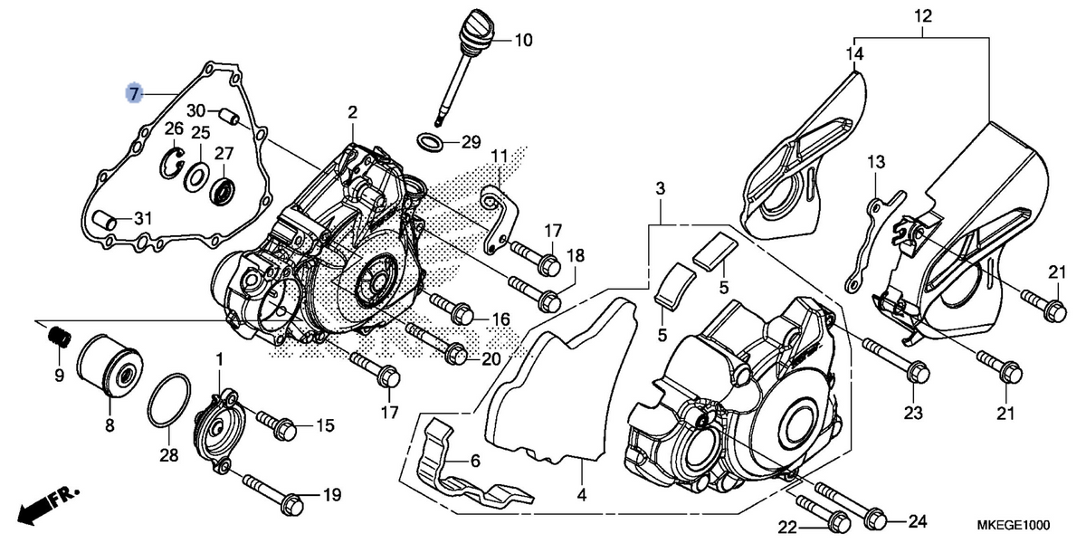 Honda OEM part 11395-MKE-A01
