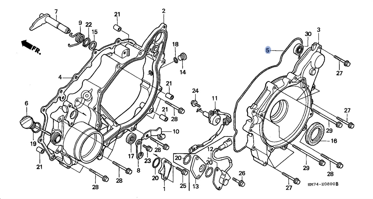 Honda OEM part 11396-HM7-000