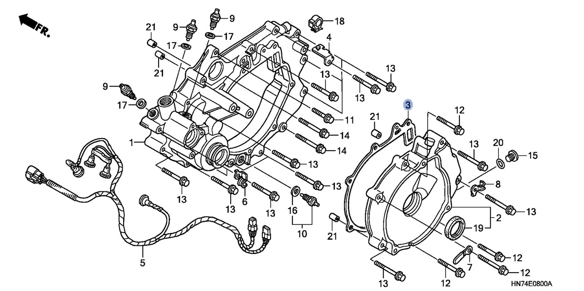 Honda OEM part 11396-HN7-000