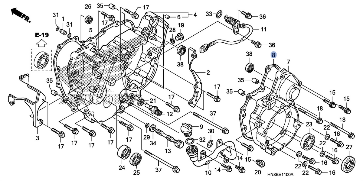 Honda OEM part 11396-HN8-A60