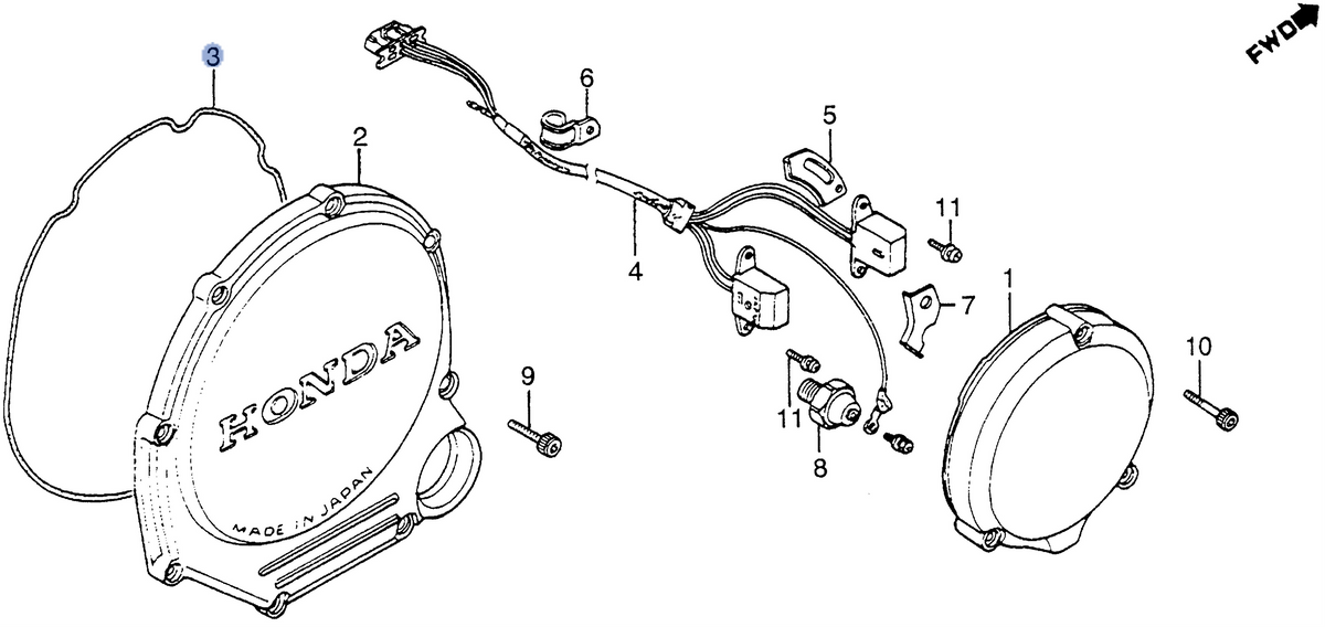 Honda OEM part 11396-ME5-000