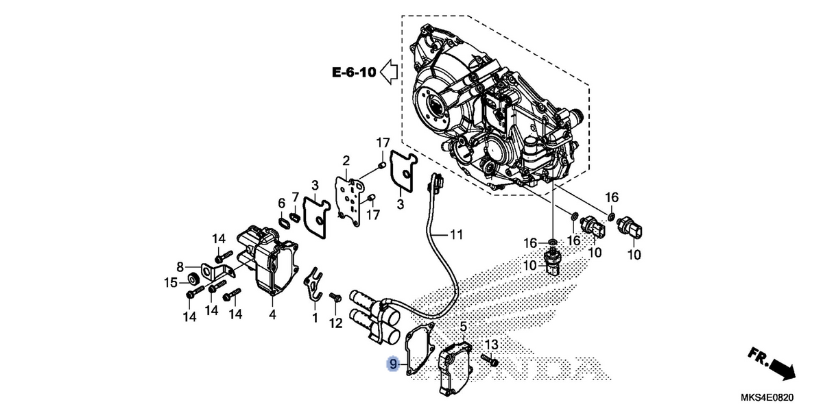 Honda OEM part 11398-MKS-E51