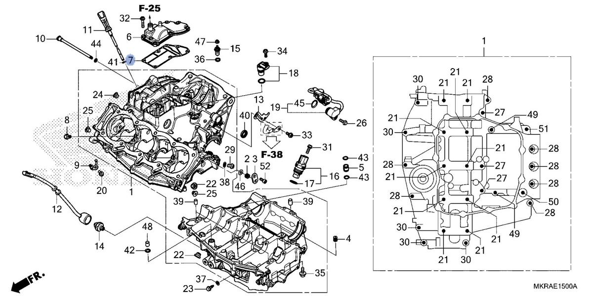 Honda OEM part 11415-MKR-D11