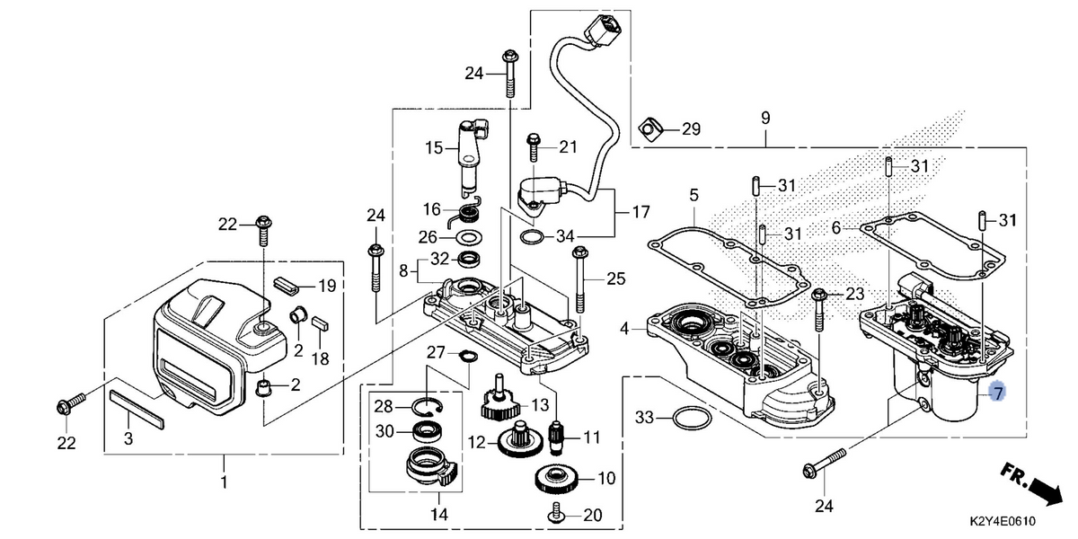 Honda OEM part 11420-K2Y-J71