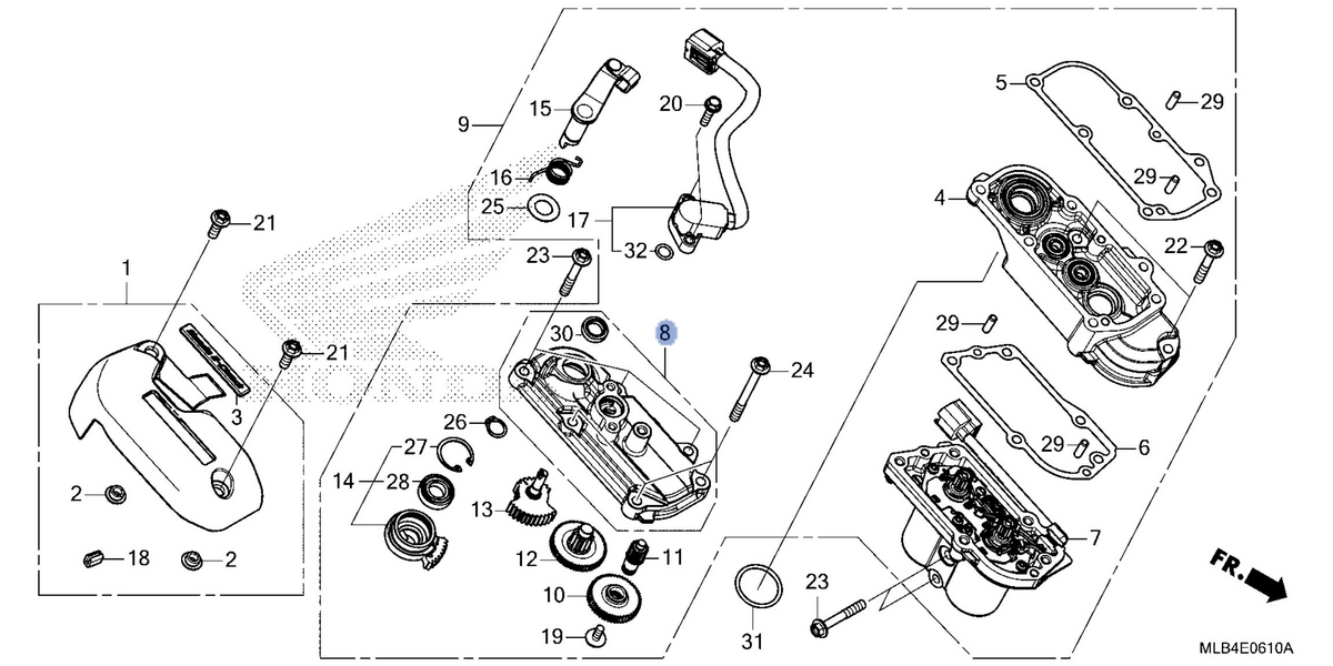 Honda OEM part 11430-MLB-DB0