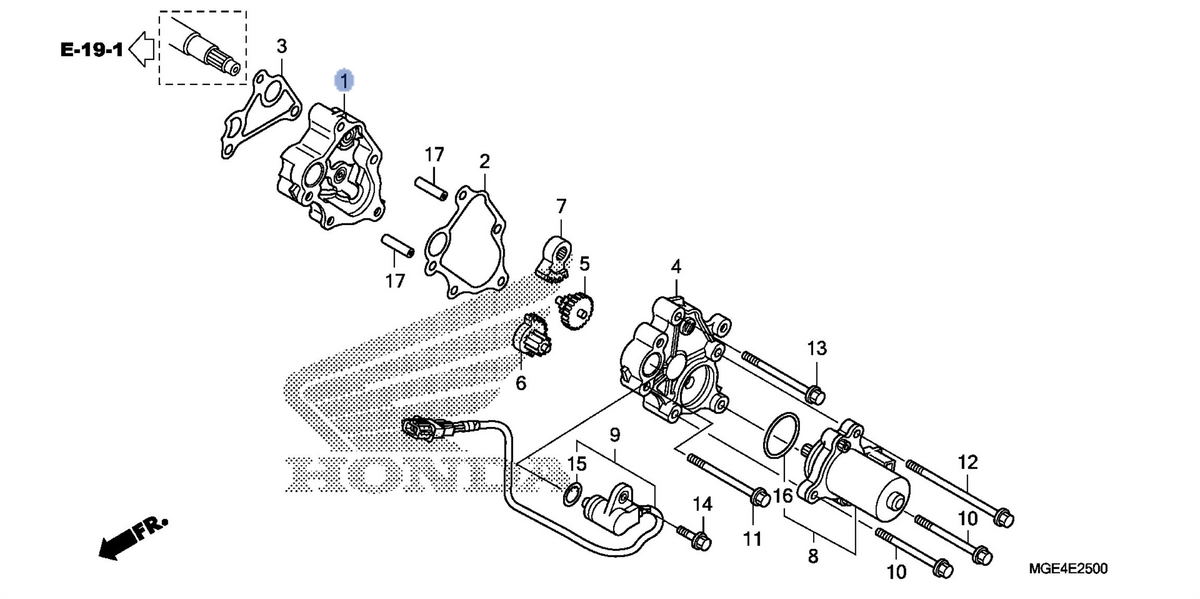 Honda OEM part 11510-MGE-D00
