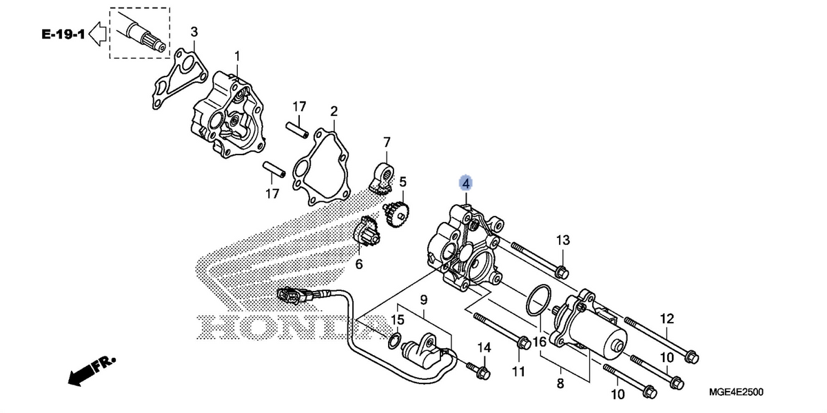 Honda OEM part 11520-MGE-D00