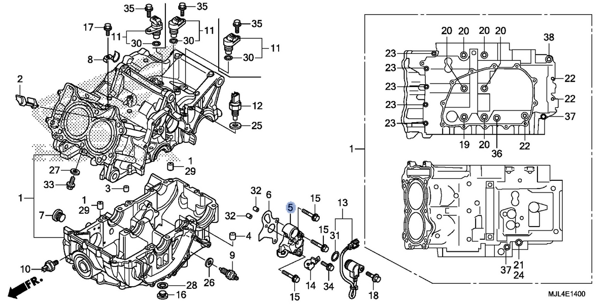 Honda OEM part 11521-MJL-D30