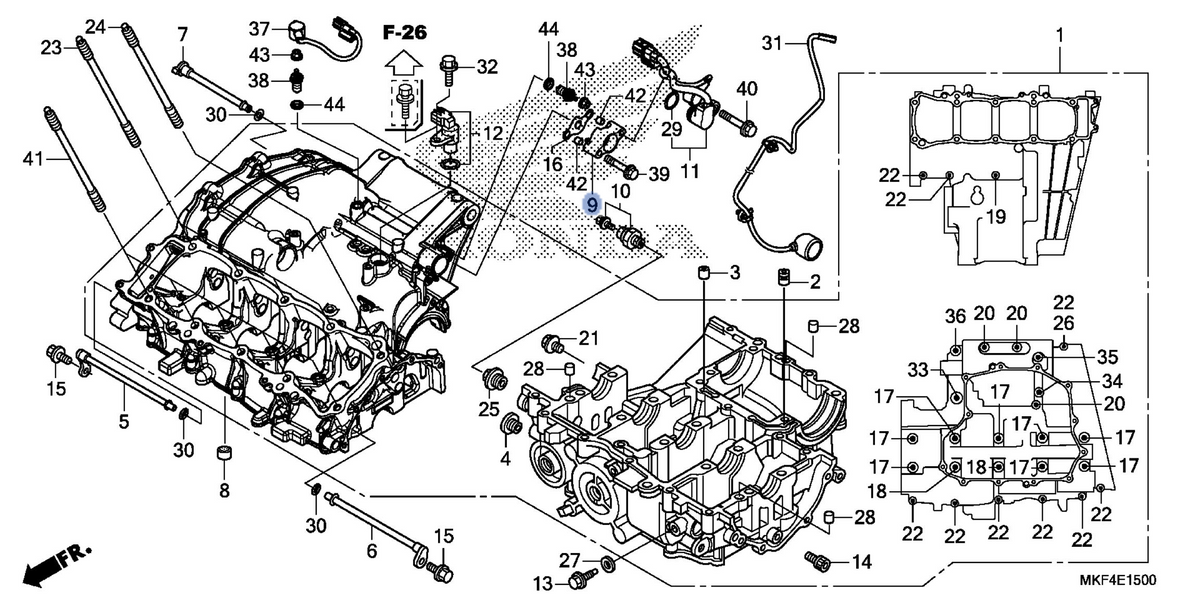 Honda OEM part 11521-MKF-D40