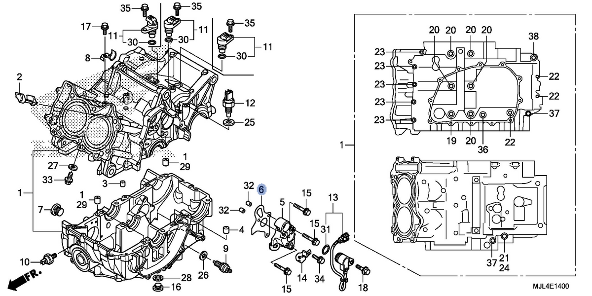 Honda OEM part 11522-MJL-D30