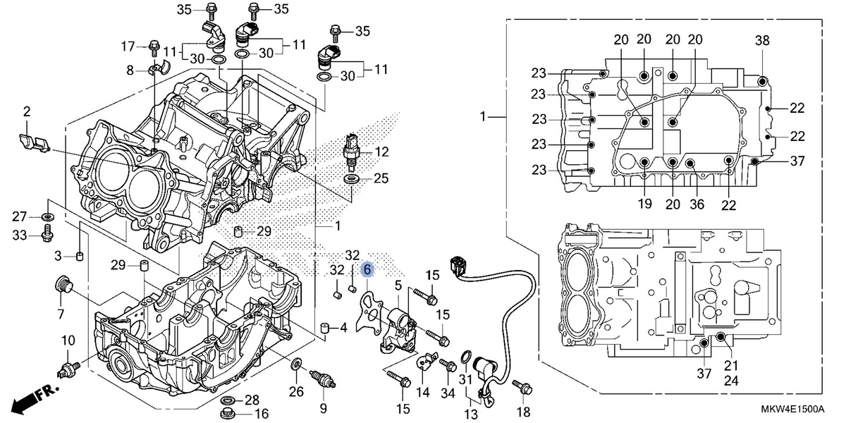 Honda OEM part 11522-MJL-D31