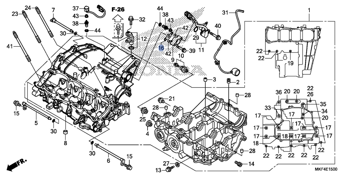Honda OEM part 11522-MKF-D40