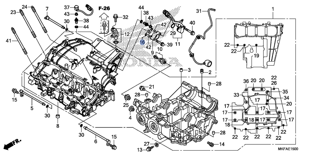 Honda OEM part 11522-MKF-D41