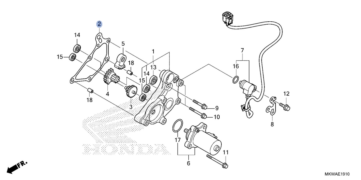 Honda OEM part 11523-MKT-D01