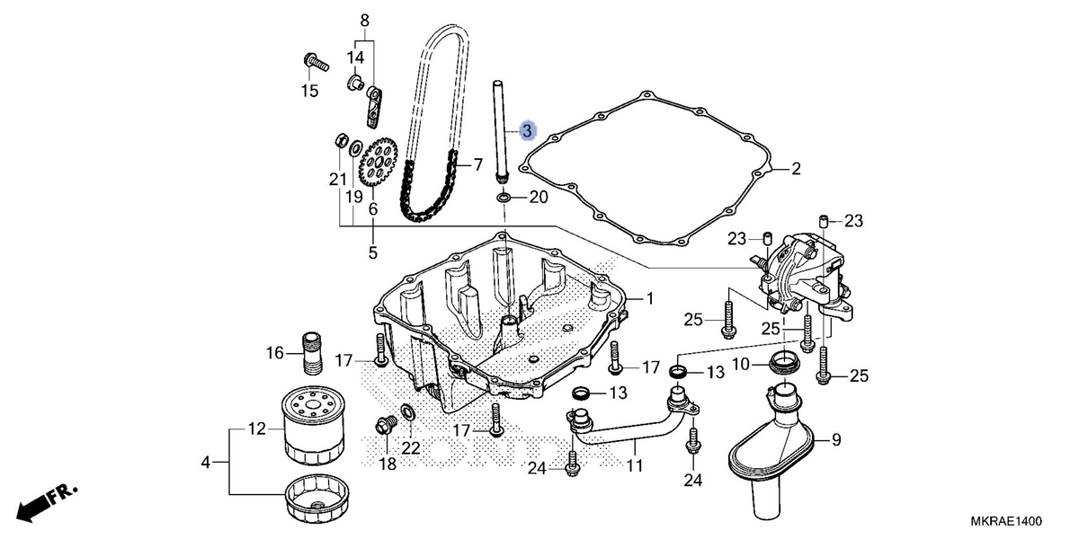 Honda OEM part 11530-MKR-D10
