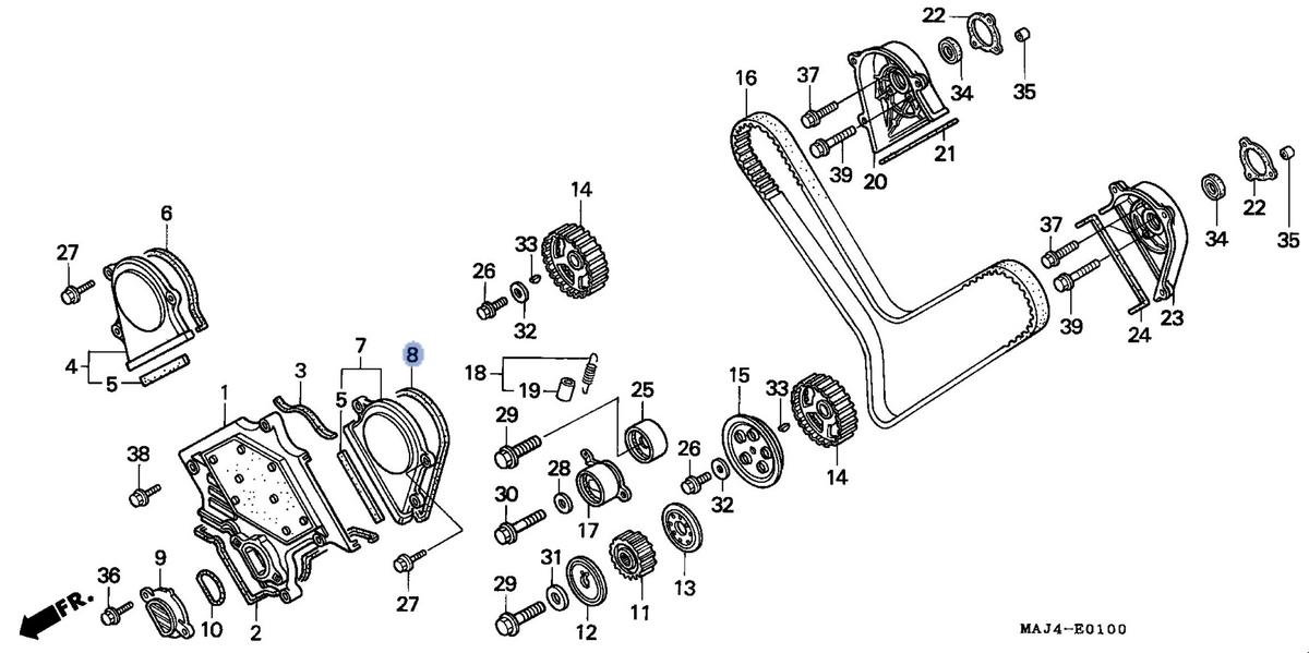 Honda OEM part 11545-MAJ-G20