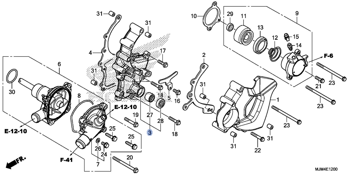 Honda OEM part 11630-MJM-D00