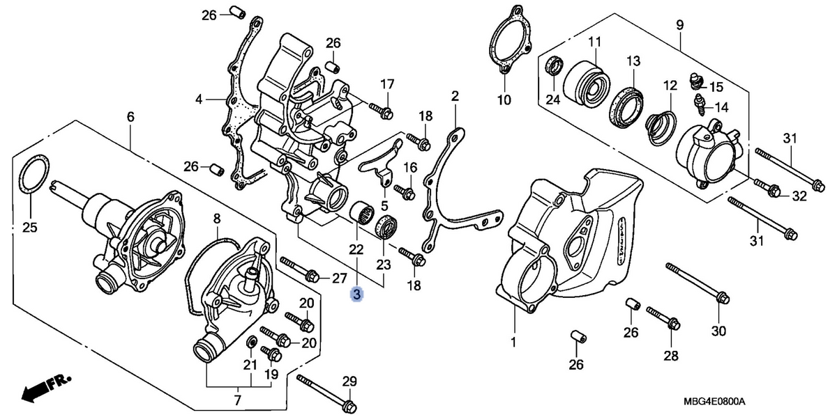 Honda OEM part 11630-MW4-000