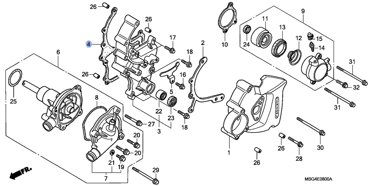 Honda OEM part 11632-MW4-020
