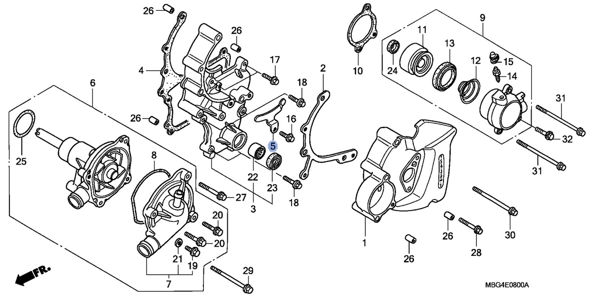 Honda OEM part 11633-MW4-000