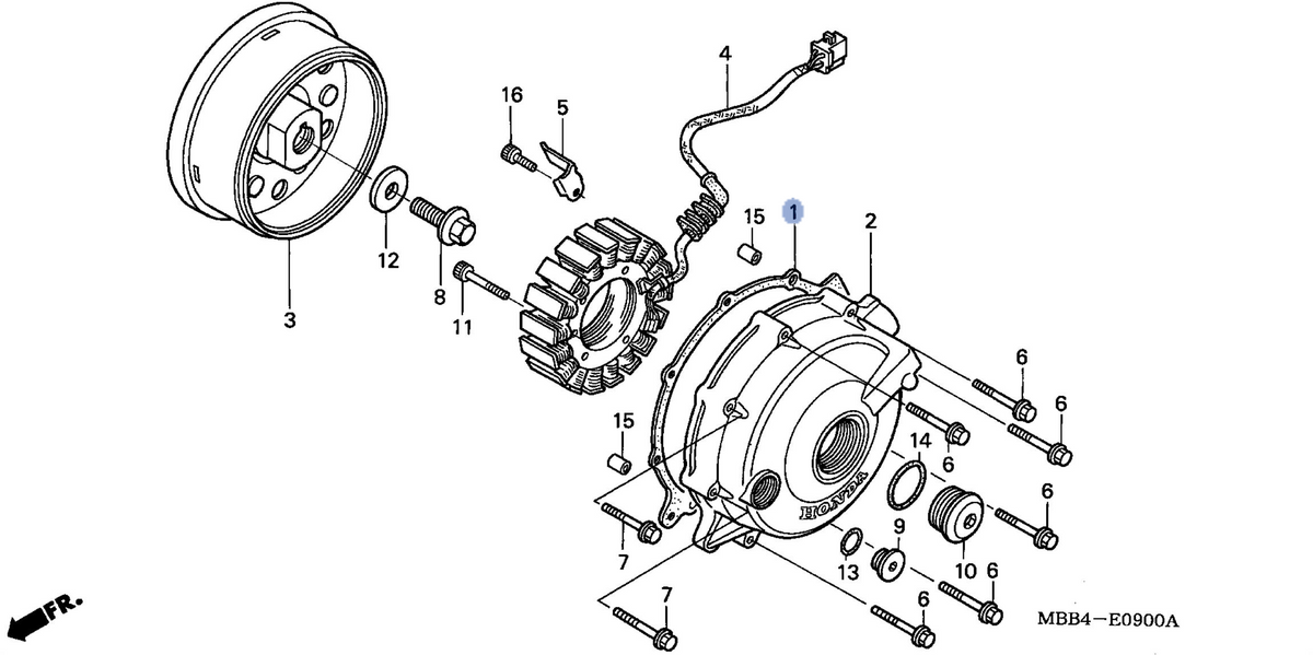 Honda OEM part 11636-MBB-000