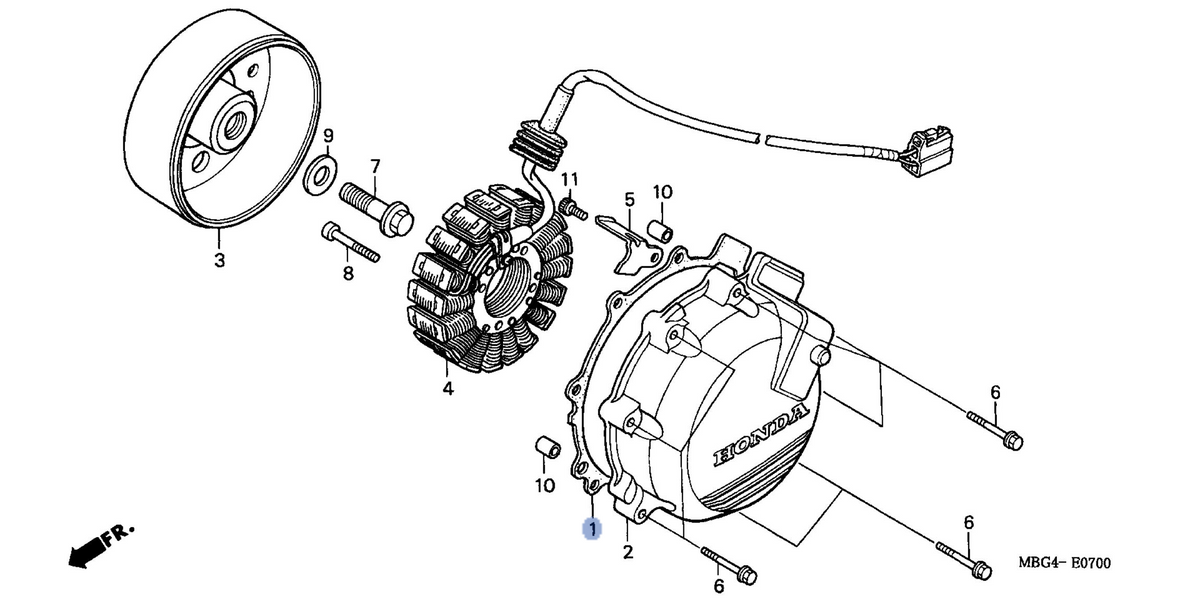 Honda OEM part 11636-MBG-000