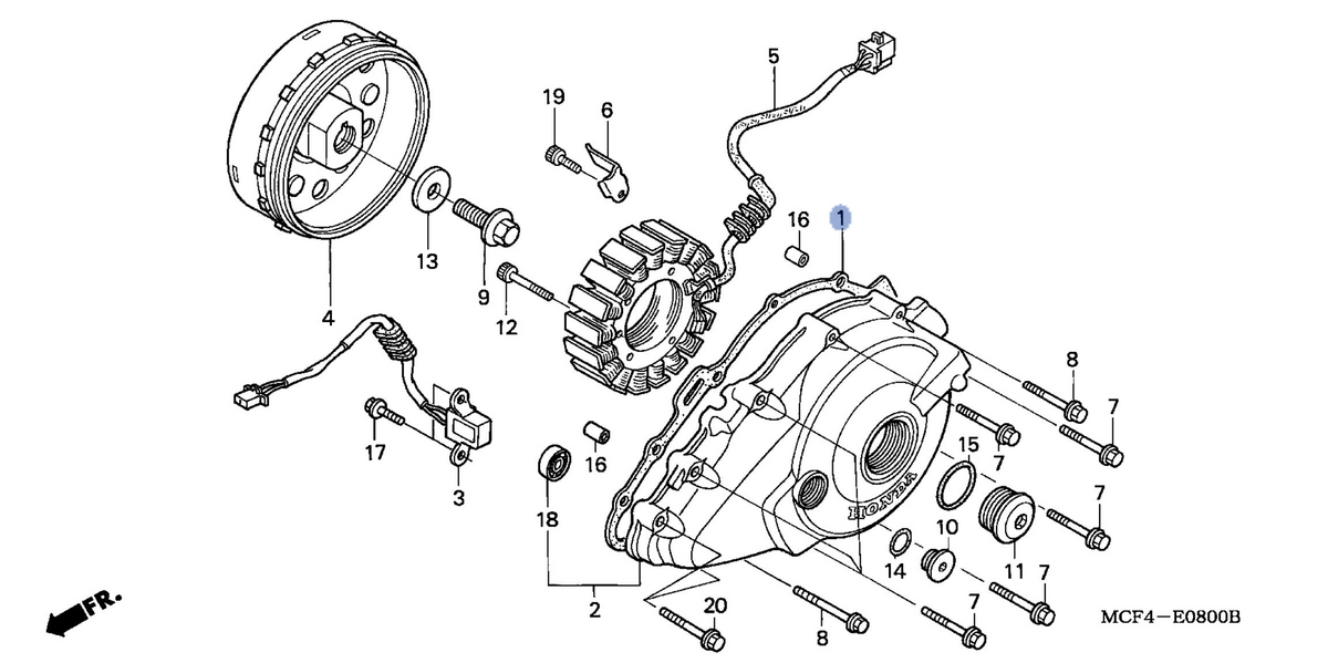 Honda OEM part 11636-MCF-000