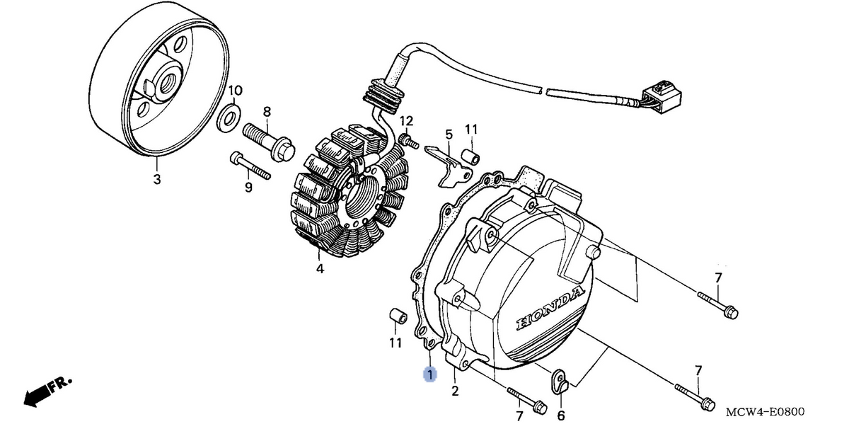 Honda OEM part 11636-MCW-010