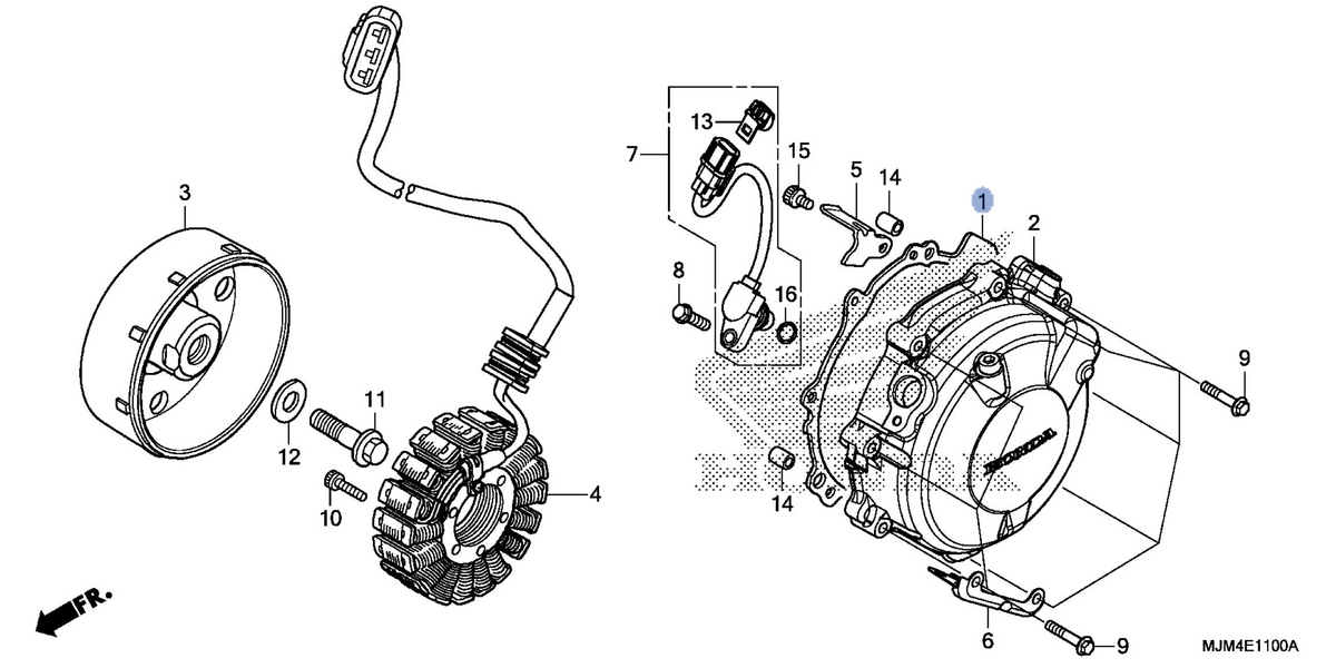 Honda OEM part 11636-MJM-D01