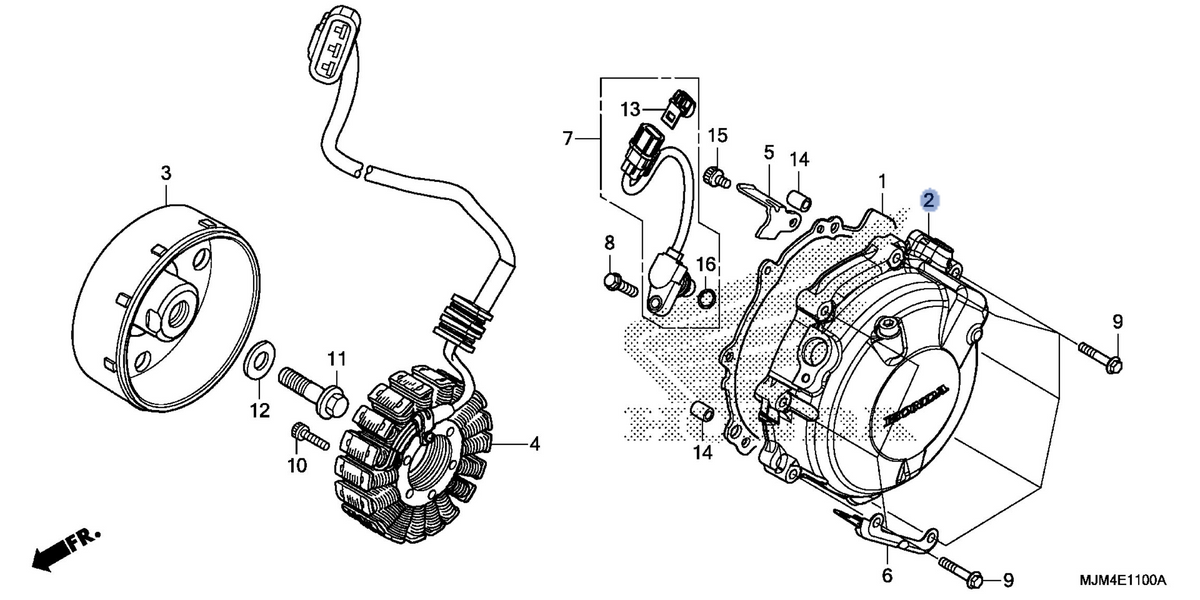 Honda OEM part 11640-MJM-D00