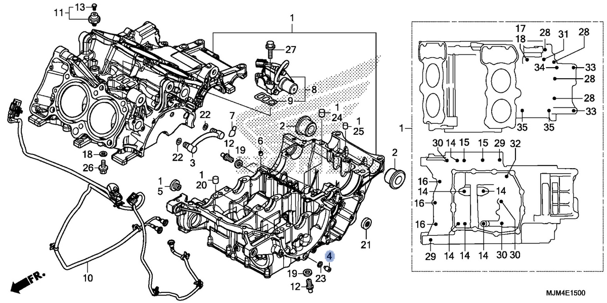 Honda OEM part 11642-MJM-D00