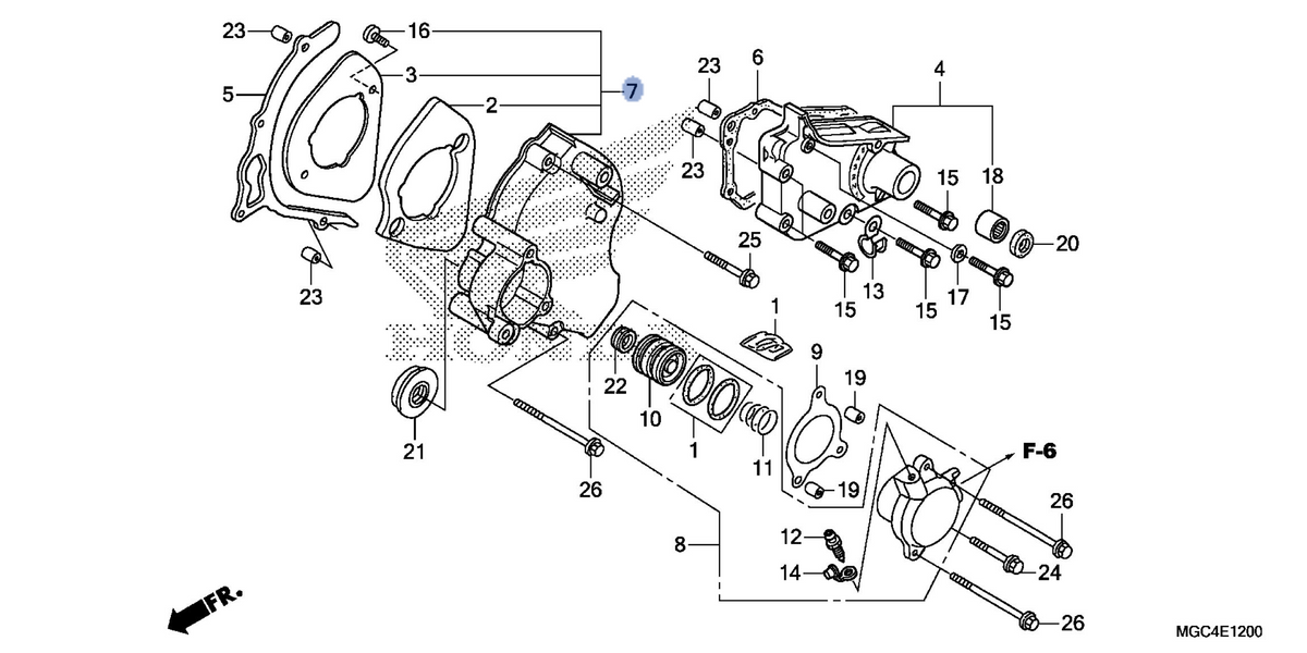 Honda OEM part 11650-MAZ-010