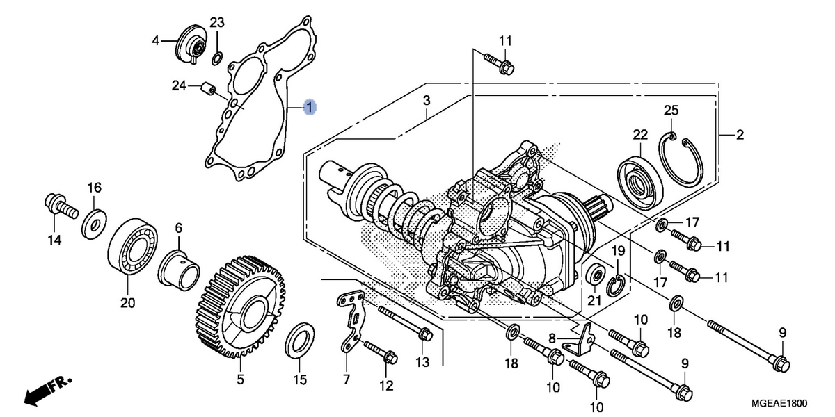 Honda OEM part 11663-MGE-003