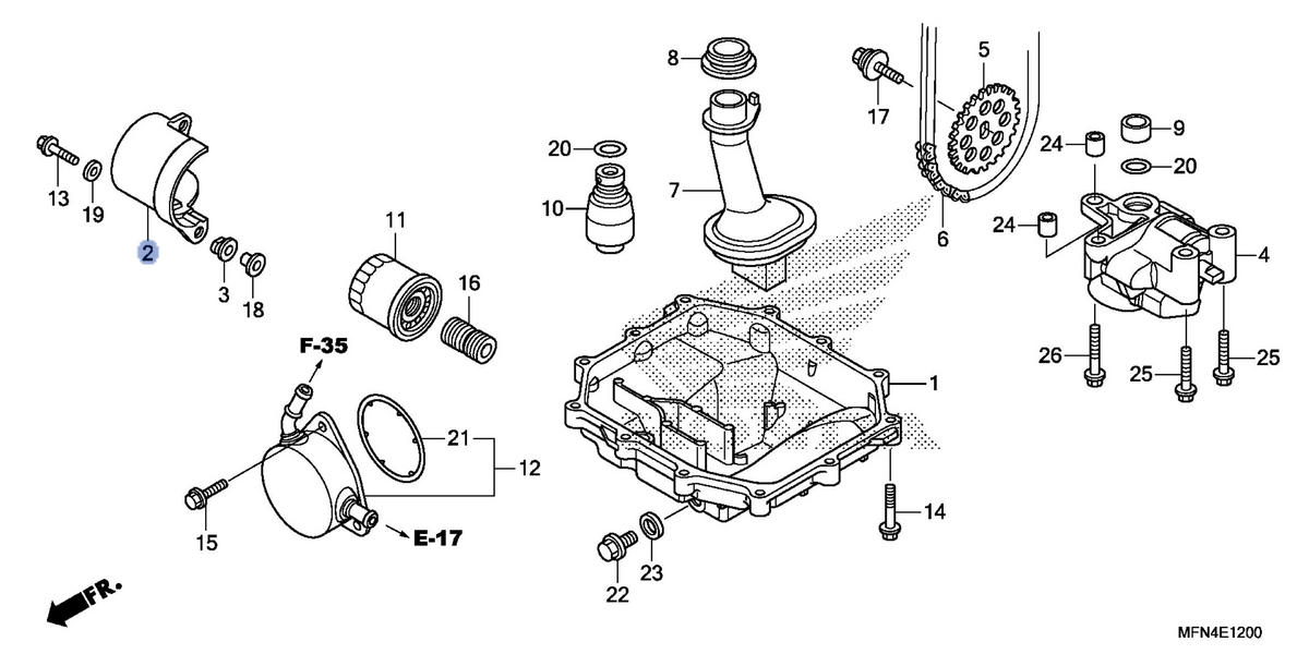 Honda OEM part 11810-MFA-D00