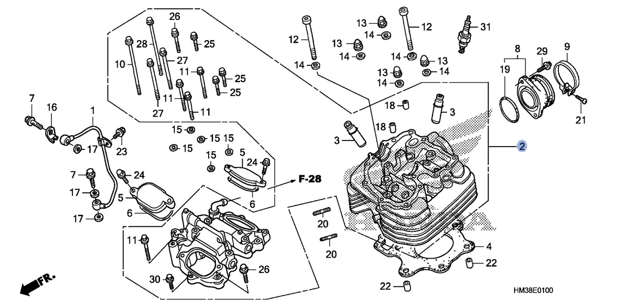 Honda OEM part 12000-HM3-A60