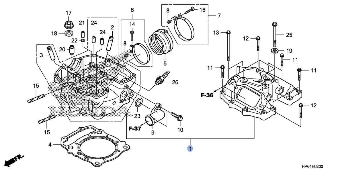 Honda OEM part 12010-HP6-A00