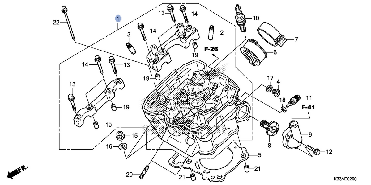 Honda OEM part 12010-K33-950