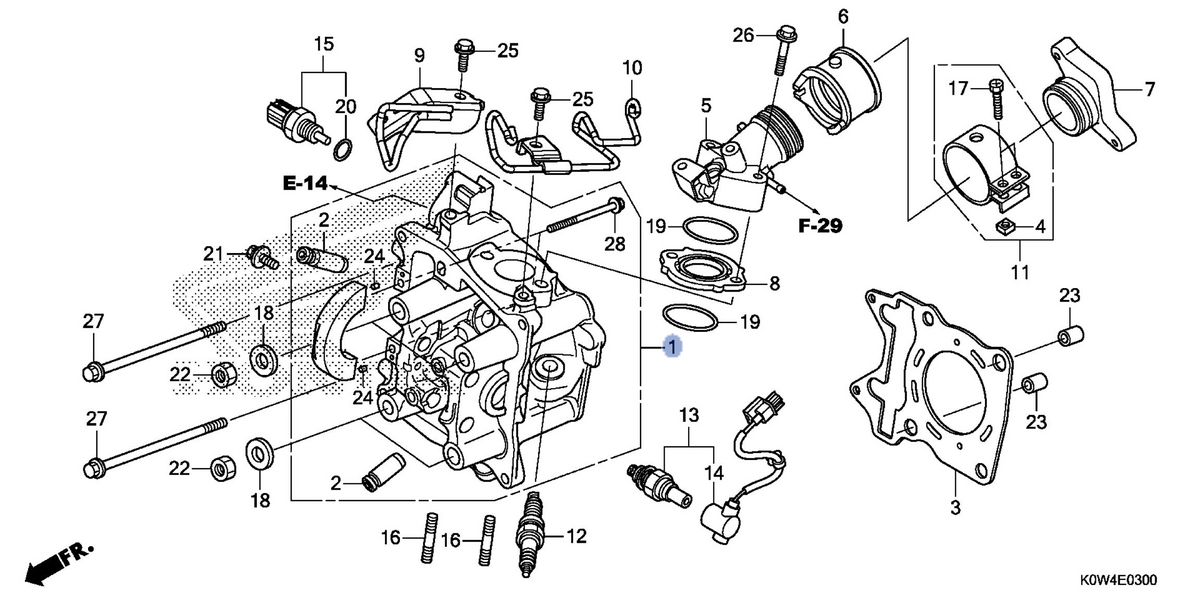 Honda OEM part 12010-K36-T00