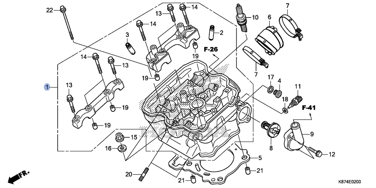 Honda OEM part 12010-K87-A30