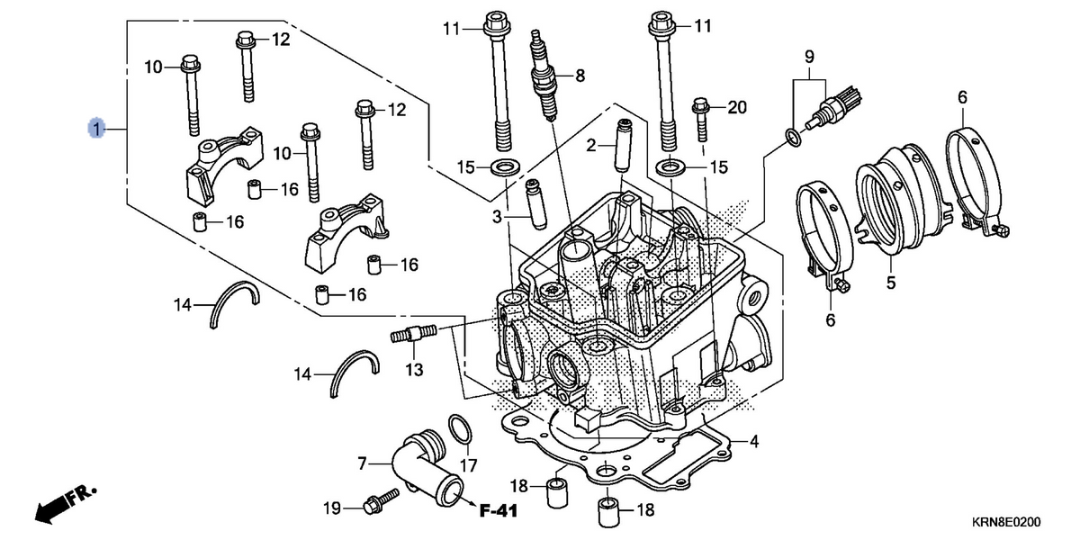 Honda OEM part 12010-KRN-A80