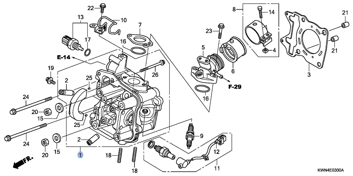 Honda OEM part 12010-KWN-900