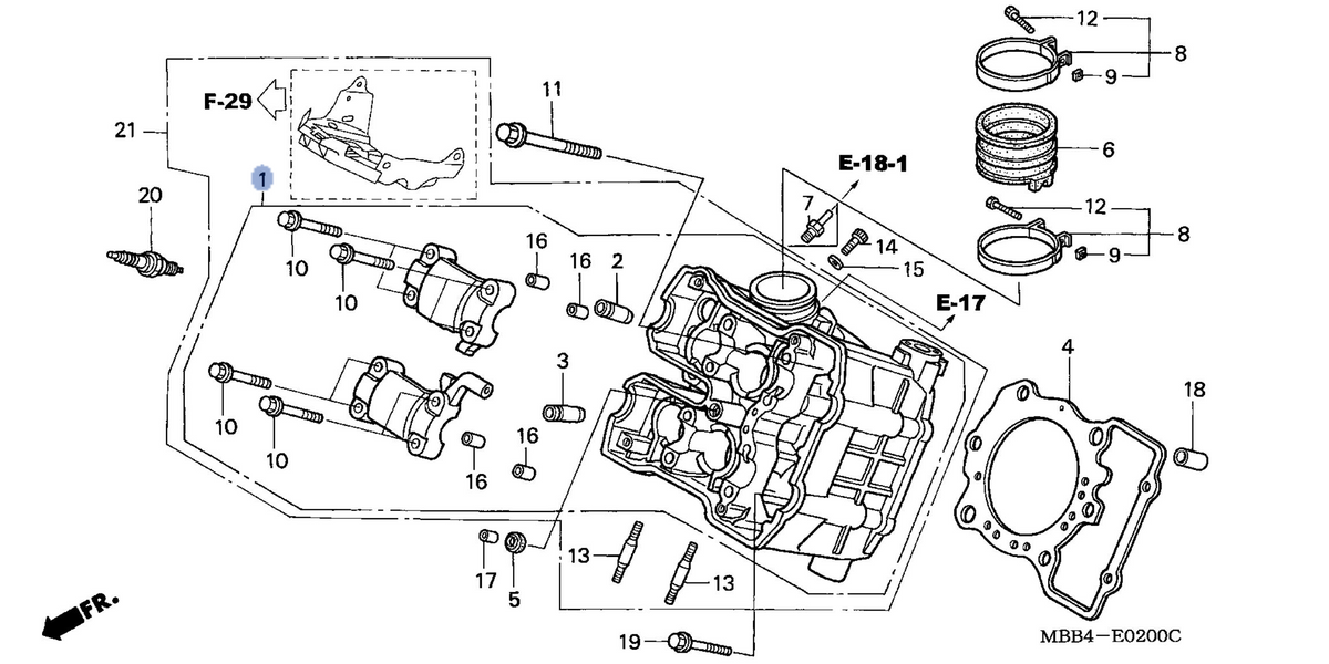 Honda OEM part 12010-MBB-630