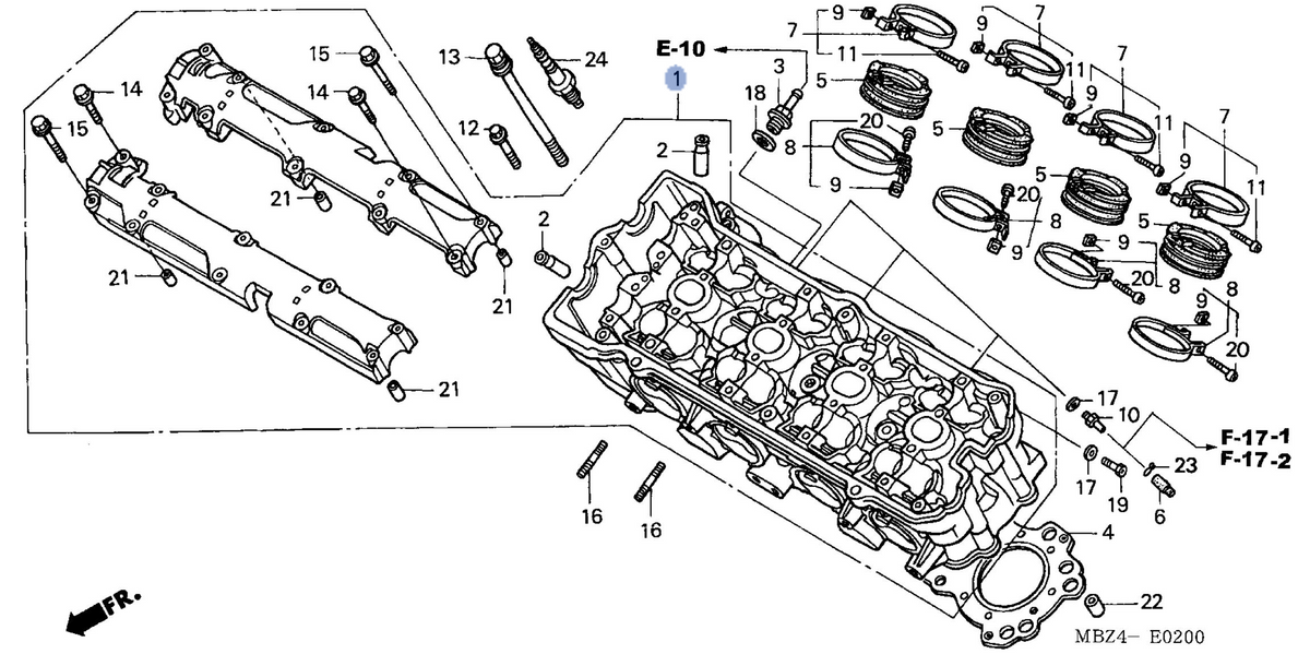 Honda OEM part 12010-MBZ-K00