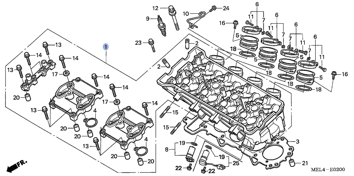 Honda OEM part 12010-MEL-000