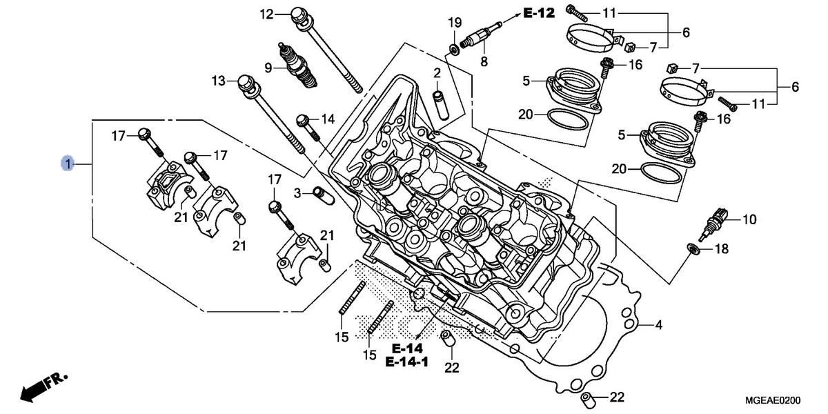 Honda OEM part 12010-MGE-020